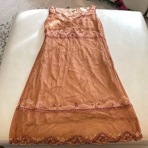 Anthropologie Odille lace dress with embroidery